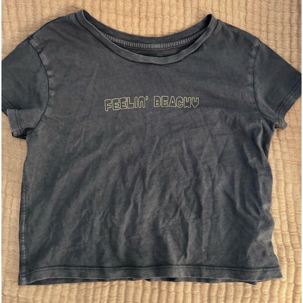 Aerie Feelin' Beachy cropped tee